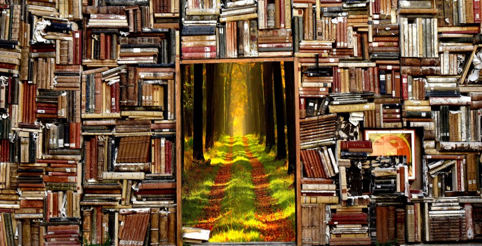 books into forest
